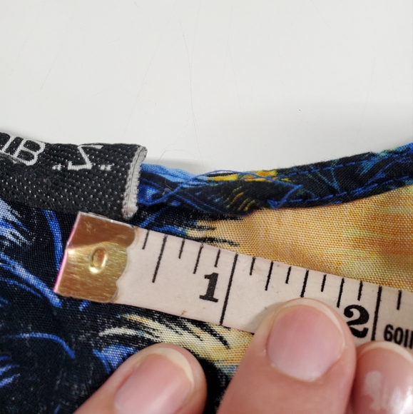 Club Z Collection Blue Tropical Palm Tree Dress - Picture 11 of 11